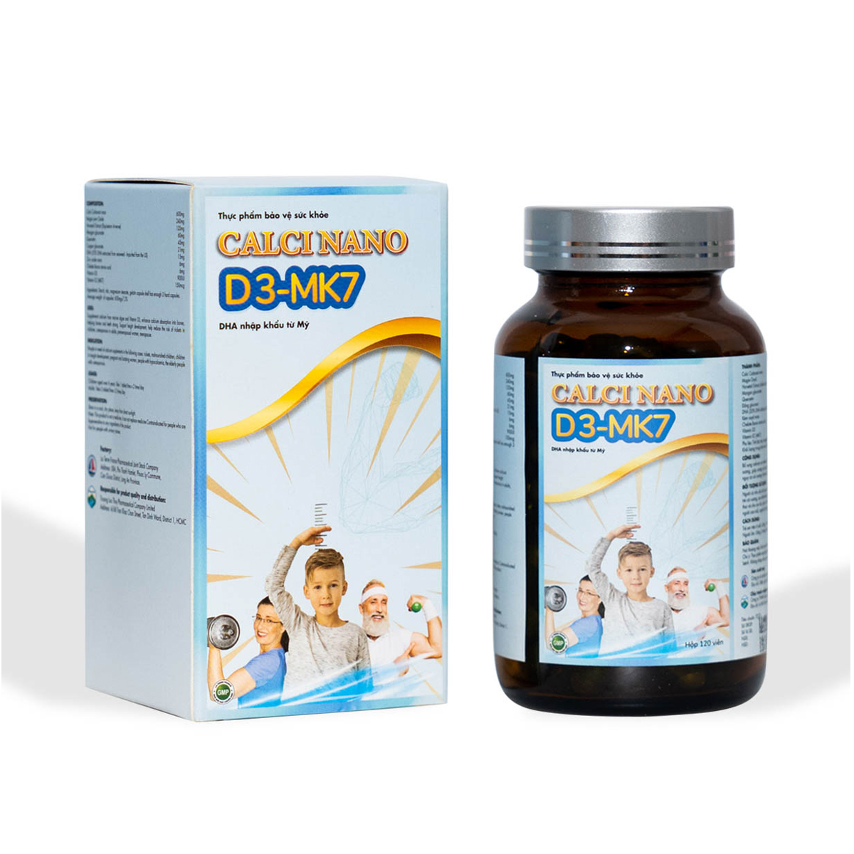 CALCI NANO D3 MK7 - Bổ sung Canxi và Vitamin D3
